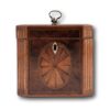 Front of the Georgian Burr Yew Tea Caddy