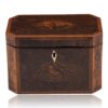 Overview of the Georgian Burr Yew Tea Caddy