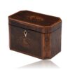 Front Overview of the Georgian Burr Yew Tea Caddy