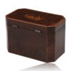 Rear Overview of the Georgian Burr Yew Tea Caddy