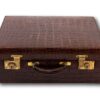 Front overview of the Art Deco Crocodile Luggage Case