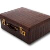Front overview of the Art Deco Crocodile Luggage Case