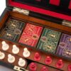 View of the interior of the games compendium box