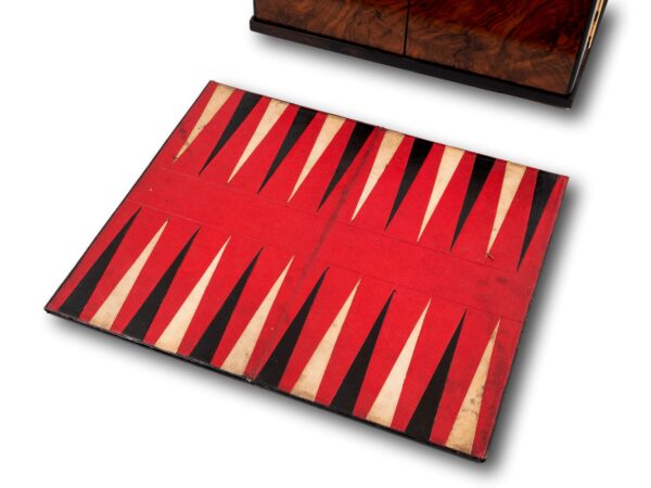 View of the backgammon board