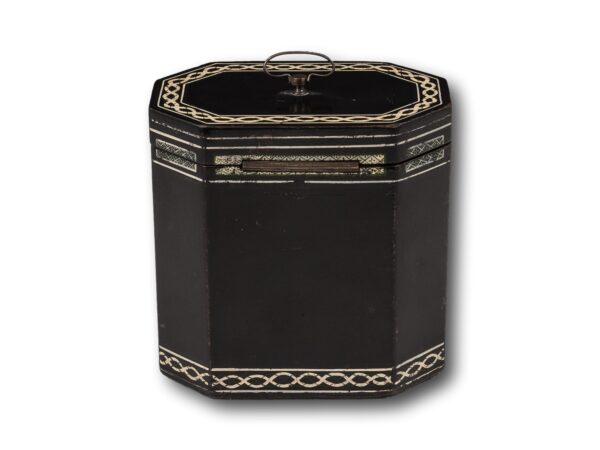 Rear of the Georgian Henry Clay Tea Caddy