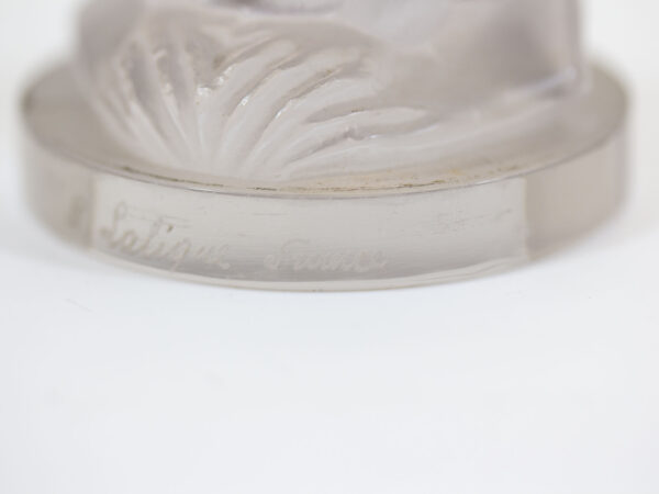 Close up of the Rene Lalique Signature