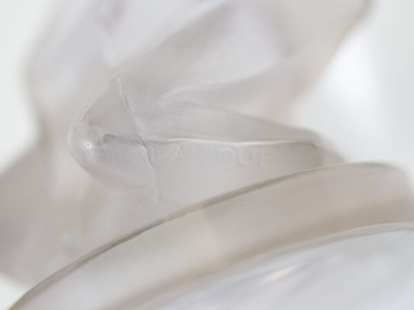 Close up of the Rene Lalique Signature