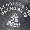 Close up of the Trademark and Patent Number