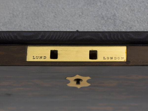 Close up of the Lund lock plate