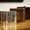Tea Caddy in a decorative collection setting