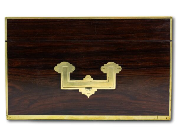 Side profile of the inlaid Rosewood box