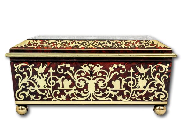 Front profile of the French Boulle Jewellery Box