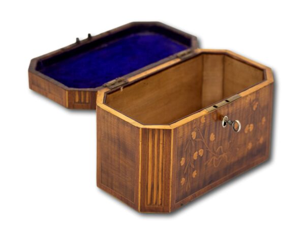 Overview of the Tea Chest with the Caddies removed