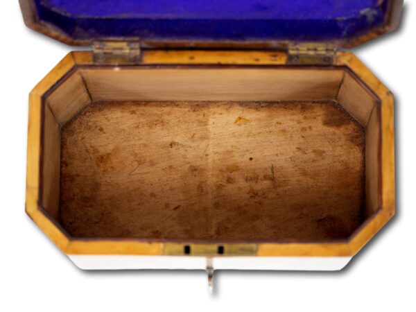 View of the inside of the Tea Chest