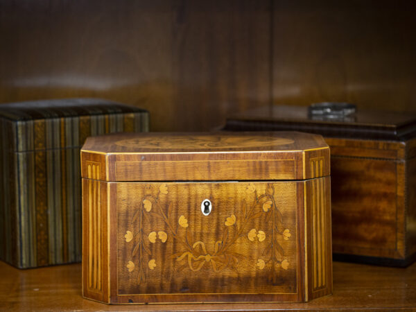 View of the Tea Chest in a decorative collectors setting