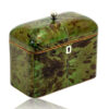 Overview of the Green Tortoiseshell Tea Caddy