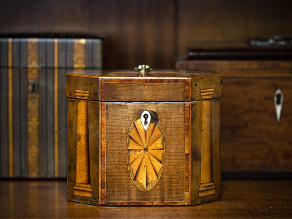 Tea Caddy in a Decorative collectors setting