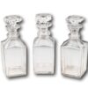 View of the Glass Decanter Bottles