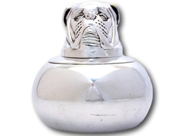 Front of the Art Deco Novelty Bulldock Ice Bucket