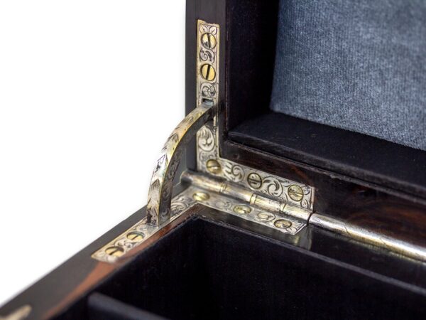Close up of the hinges