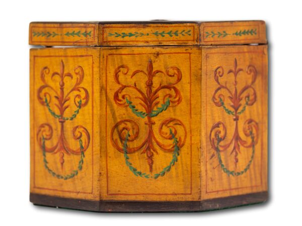 Side of the Georgian Tea Caddy