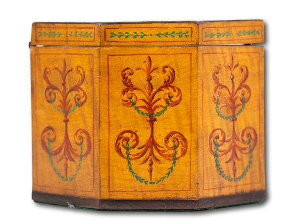 Side of the Georgian Tea Caddy