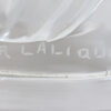 Close up of the Rene Lalique Engraved Signature