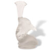 Side of the Rene Lalique Tete De Paon Car Mascot