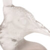 Close up of the Rene Lalique Tete De Paon Car Mascot