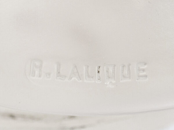Close up of the Rene Lalique signature