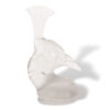 Side of the Rene Lalique Tete De Paon Car Mascot