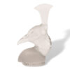 Side of the Rene Lalique Tete De Paon Car Mascot