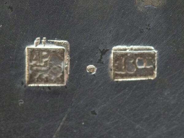 Close up of the hallmarks