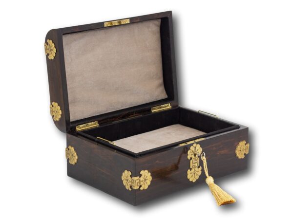 Edwards Jewellery Box with the lid open
