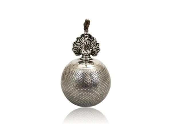 Overview of the Sterling Silver Grenade Table Lighter
