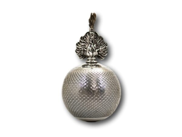 Overview of the Sterling Silver Grenade Table Lighter
