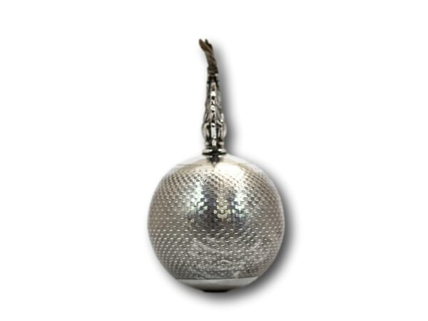 Side of the Sterling Silver Grenade Table Lighter