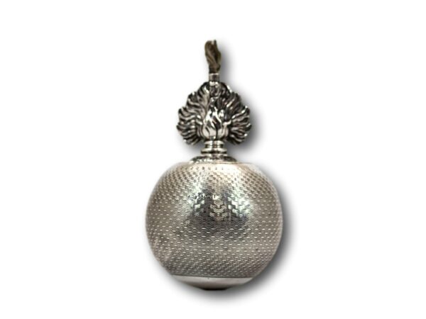 Rear of the Sterling Silver Grenade Table Lighter