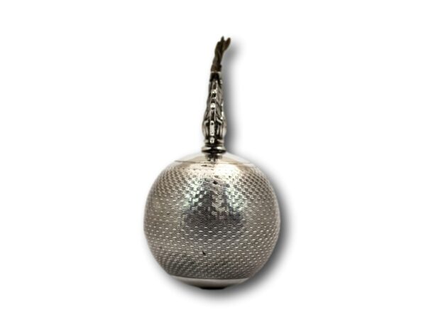 Side of the Sterling Silver Grenade Table Lighter