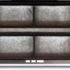 Close up of the removable top tray partitions