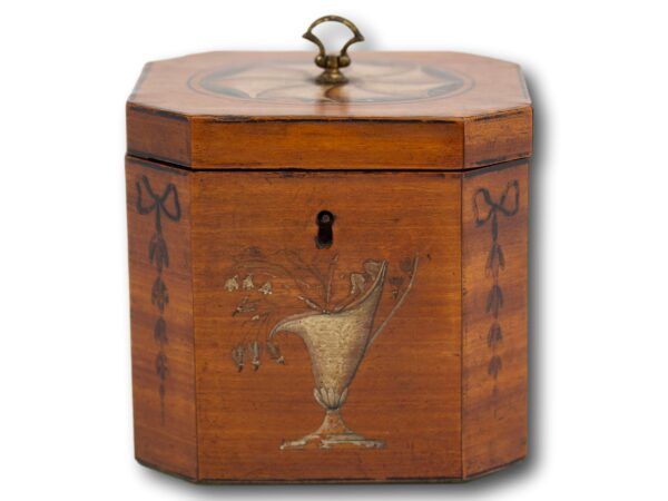 Overview of the Georgian Painted Tea Caddy