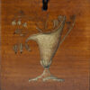 Close up of the urn on the front