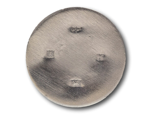 Base of the Sterling Silver Mappin and Webb Cigarette Canister