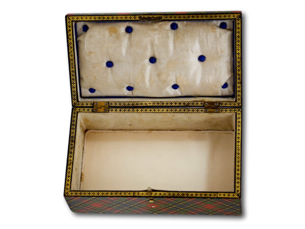 Scottish Tartanware Box Interior