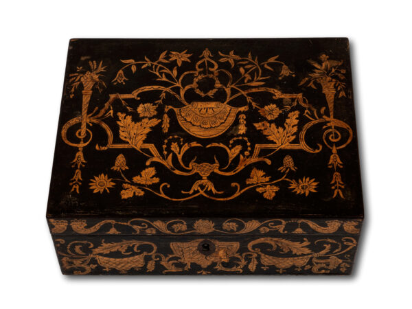 Top of the Regency Penwork Box