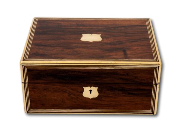 Overview of the Georgian Rosewood Jewellery Box