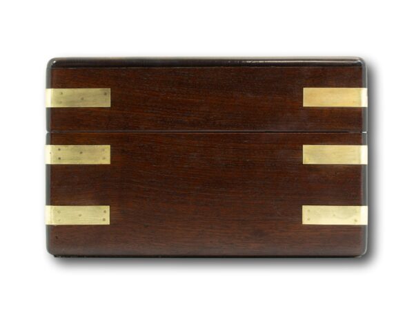 Side of the Georgian Mahogany Jewellery Box