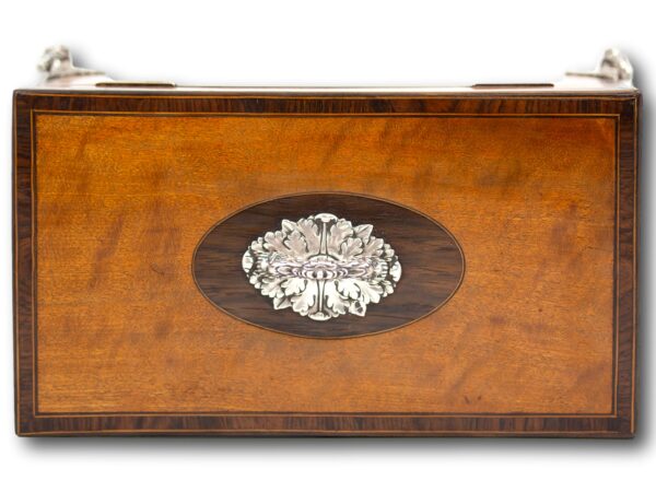 Top of the Georgian Satinwood Tea Chest