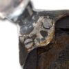 Close up of the silver hallmarked feet