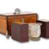 Georgian Satinwood Tea Chest with the two Tea Caddies and Sugar bowl removed